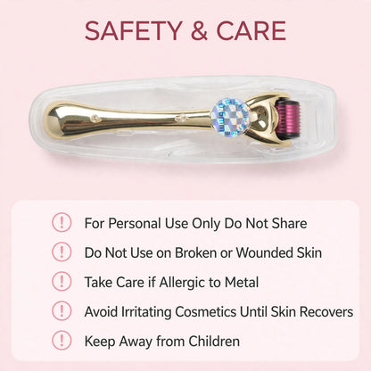 Derma Roller 540 Needles – Microneedling Roller Tool