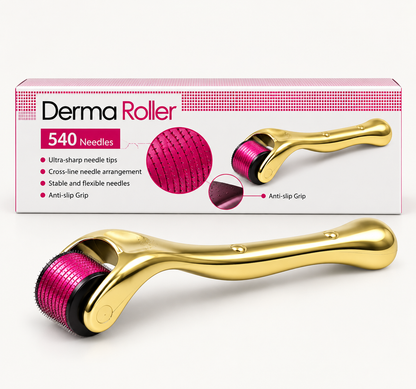Derma Roller 540 Needles – Microneedling Roller Tool