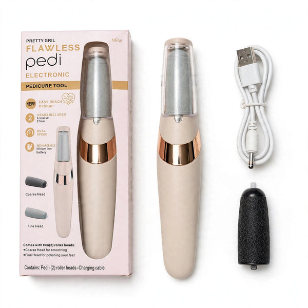 Flawless Pedi Electronic Pedicure Tool – Rechargeable Callus Remover